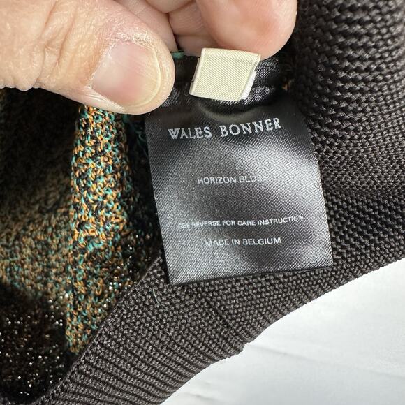 Wales Bonner Horizon Blues Knit Vest Made in Belgium Size S - Picture 3 of 6